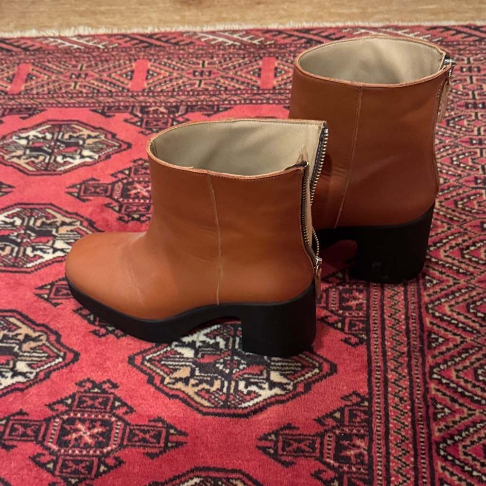 Intentionally Blank High Tan Ankle Boots for Women
